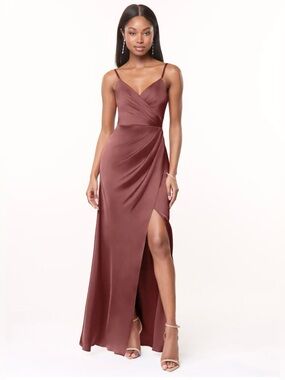 Azazie Maci Bridesmaids Dress- Satin